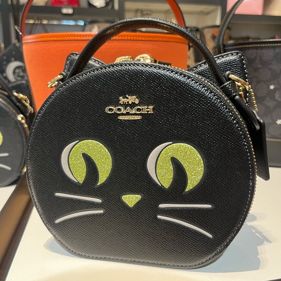 New Coach Canteen Crossbody Bag With Halloween Cat #CW467 - Picture 5 of 8